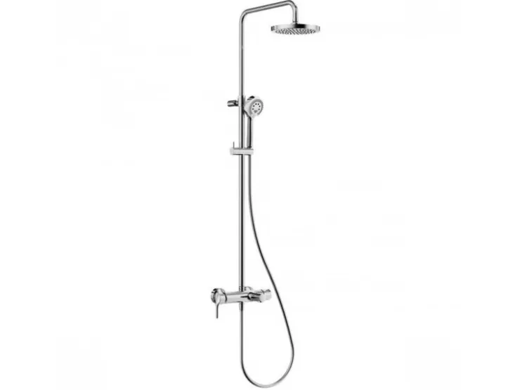 Kludi Einhebelmischer<Einhebelmischer Dual Shower System mit Wanneneinlauf LOGO in Chrom