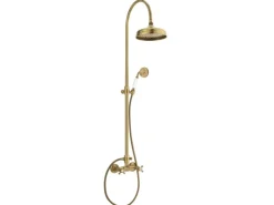 Sale Duschsystem Aufputz IOTA 2.0 in Old Bronze Zweigriffarmatur