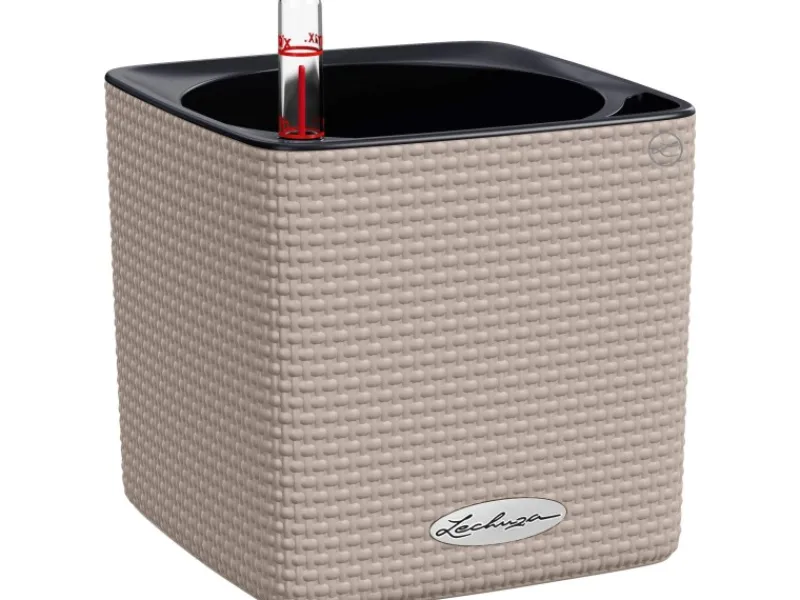 Best ® Pflanzgefäß Cube Color 14 cm x 14 cm x 14 cm Sand Töpfe
