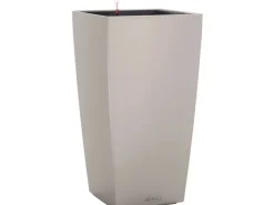 Lechuza Töpfe<® Pflanzgefäß Cubico Color 30 cm x 30 cm x 56 cm Sand Braun