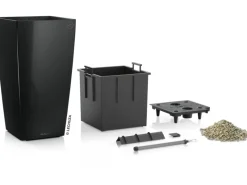 Discount ® Pflanzgefäß Cubico Premium 50 cm x 50 cm hochglanz Töpfe