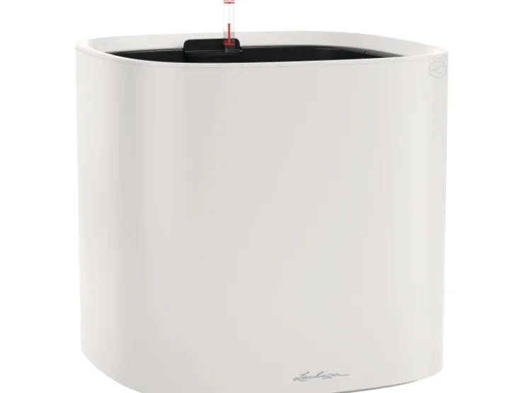 Lechuza Töpfe<® Pflanzgefäß Pila Color Planter 35 cm x 35 cm x 33 cm Licht Grau