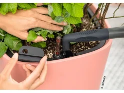 Lechuza Töpfe<® Pflanzgefäß Pila Color Planter 35 cm x 35 cm x 33 cm Licht Grau