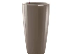 Lechuza ® Pflanzgefäß Rondo Premium Ø 40 cm x 75 cm hochglanz Taupe