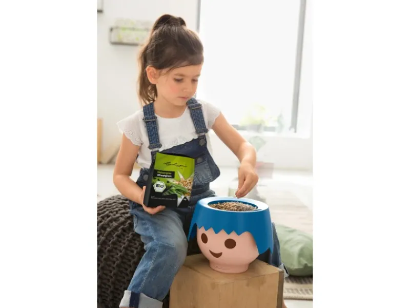 Online ® Pflanz-Set "Grow your own" Schwarz Töpfe
