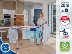 Clearance Leifheit Wäscheständer Pegasus 200 Wäschetrockner 20m Leine Rollen inkl. Zubehör