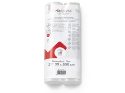 Outlet Vakuumierfolienrollen ACO1025 mit Label 30 cm x 600 cm 2 Stück Haushaltsgeräte|Gefrierschränke