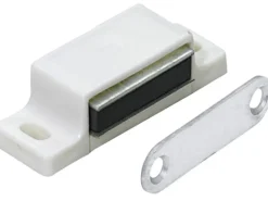 Best Magnetschnäpper Gegenplatte starr 4 kg - 5 kg Kunststoff Weiß 10 Stück Küchenschränke