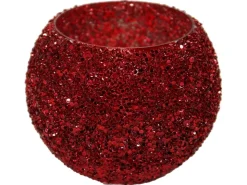 M Collections Töpfe<M Colections Vase Strass Bowl Ø 11 cm x 8,5 cm Rot