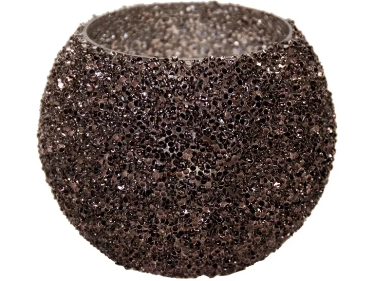 M Collections Töpfe<M Colections Vase Strass Bowl Ø 13,5 cm x 10 cm Schwarz
