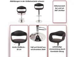 MCW Kücheninseln<Barhocker A47b Matt Grau