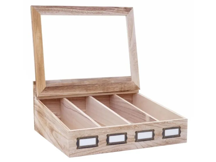MCW Kücheninseln|Küchenregale<Besteckkiste C25 Naturbraun