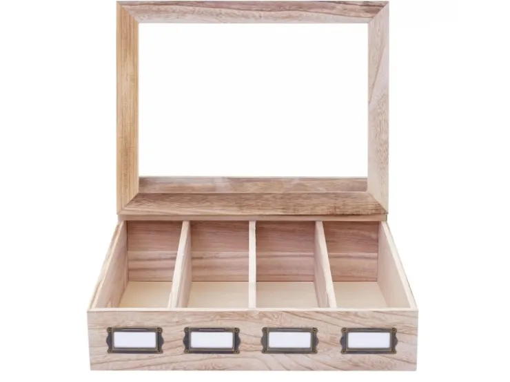 MCW Kücheninseln|Küchenregale<Besteckkiste C25 Naturbraun