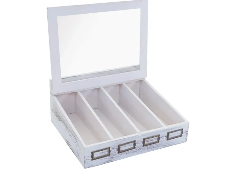 Discount MCW Besteckkiste C25 Shabby Weiß