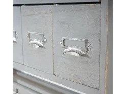 Clearance MCW Küchenregal C49 5 Schubladen Shabby Look Grau