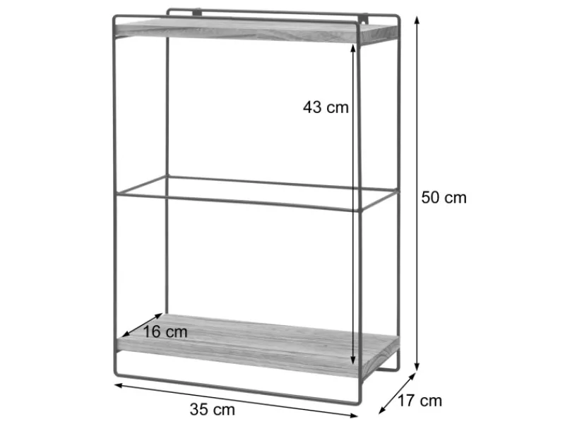 Clearance Wandregal K77 50x35x17cm Küchenregale