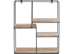 Hot MCW Wandregal K76 51x40x11cm Natur