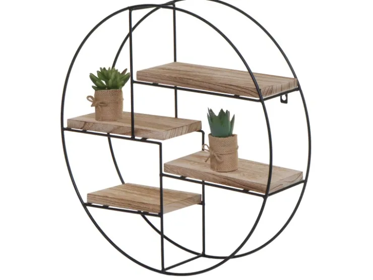Discount MCW Wandregal K76 45x45x11cm Natur