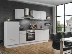 Sale Menke Küchenzeile White Classic 270 cm Weiß-Marmor-Optik