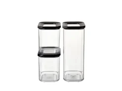 Best Mepal Modula Vorratsdosen-Set 3-teilig Schwarz