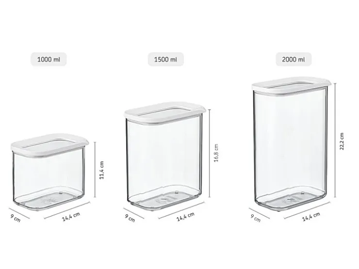 Discount Mepal Modula Vorratsdosen-Set 3-teilig Weiß