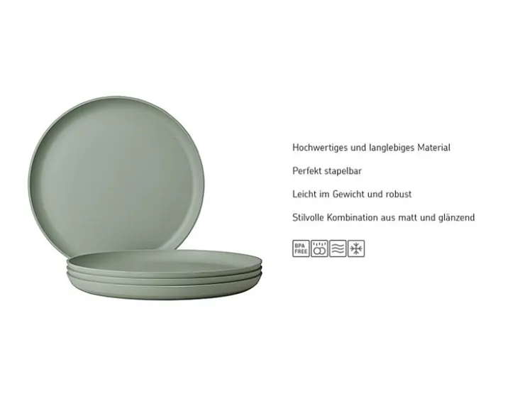 Sale Mepal Silueta Essteller 26 cm 4er Set Nordic White Weiß