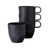 Sale Silueta Henkelbecher 300 ml 4er Set Nordic Black Geschirr