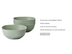 Silueta Schalen 250 ml 4er Set Nordic Black Geschirr