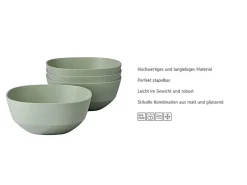 Discount Silueta Schalen 750 ml 4er Set Nordic White Vorratsdosen|Geschirr