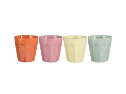 Discount Decorations Rico Becher Keramik Mehrfarbig 4er Set 330 ml Geschirr
