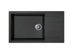 New Miló Einbauspüle Granitverbundstoff Luxuria 86 52 cm Beckenbreite Granitspülen|Einbauküchen