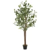 Outlet ML-Design Künstliche Eukalyptus 180cm Groß Kunstpflanze Naturholzstamm