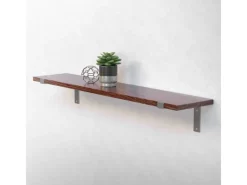 Best 2 Stück Regalhalterung 25x4x14,5 cm aus Metall 10 Zoll L-Form Küchenregale