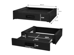 Best ML-Design Verbindungsrahmen für Waschmaschine mit Ausziehbarer Schublade Stahl