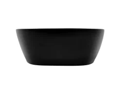 New ML-Design Waschbecken aus Keramik Schwarz 605x385x140 mm Abgerundeten Ecken