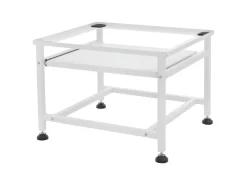Best ML-Design Waschmaschinen Untergestell mit Schublade 63x54cm Stahl Schwarz 150kg