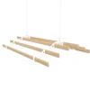 Discount Monstershop 0.9m Weißfarbener 6-Latten-Wäscheständer mit Deckenrollen