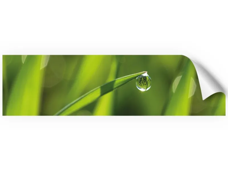 Sale Myspotti Küchenrückwandfolie Tautropfen Selbstklebend 220 cm x 60 cm Küchenrückwände