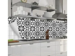 Sale Myspotti Küchenrückwandfolie Elena Fliese Selbstklebend 280 cm x 60 cm Küchenrückwände