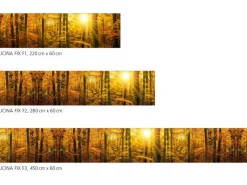 Best Myspotti Küchenrückwandfolie Herbstwald Selbstklebend 450 cm x 60 cm Küchenrückwände