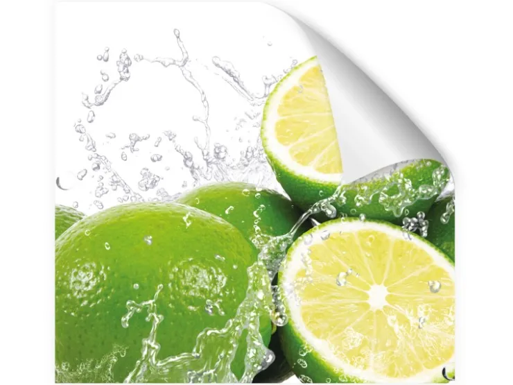 Sale Myspotti Küchenrückwandfolie Aqua Limette Selbstklebend 450 cm x 60 cm