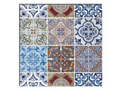 Best MySpotti Küchenrückwand Profix Cucina Pablo Fliese 210 x 60 cm Bunt