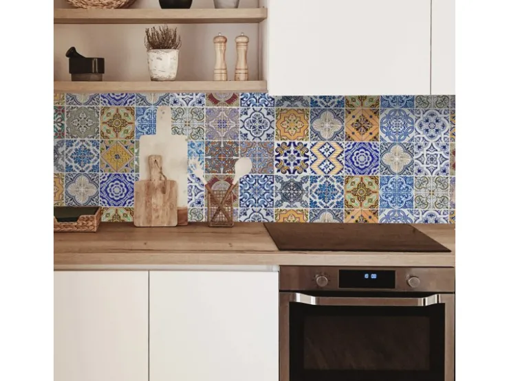 Best MySpotti Küchenrückwand Profix Cucina Pablo Fliese 210 x 60 cm Bunt