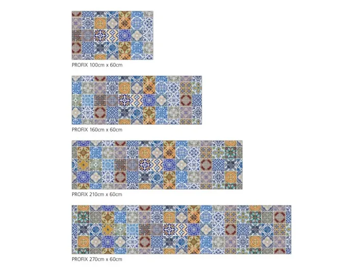 Best MySpotti Küchenrückwand Profix Cucina Pablo Fliese 210 x 60 cm Bunt