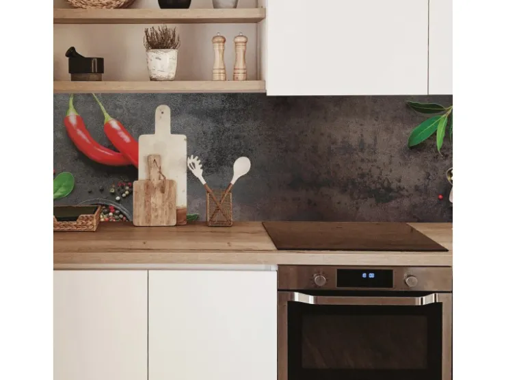 Best MySpotti Küchenrückwand Profix Cucina Rustical Bricks 270 x 60 cm Stein Hell