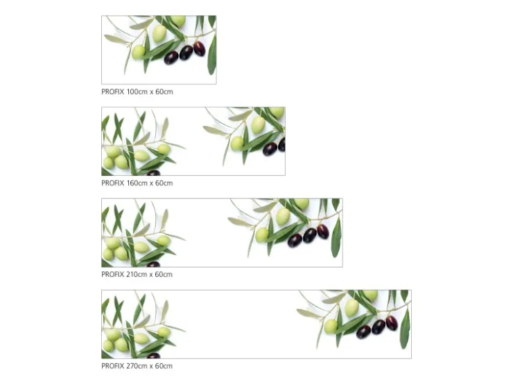 Best MySpotti Küchenrückwand Profix Cucina Olivenzweig 160 x 60 cm Olivgrün