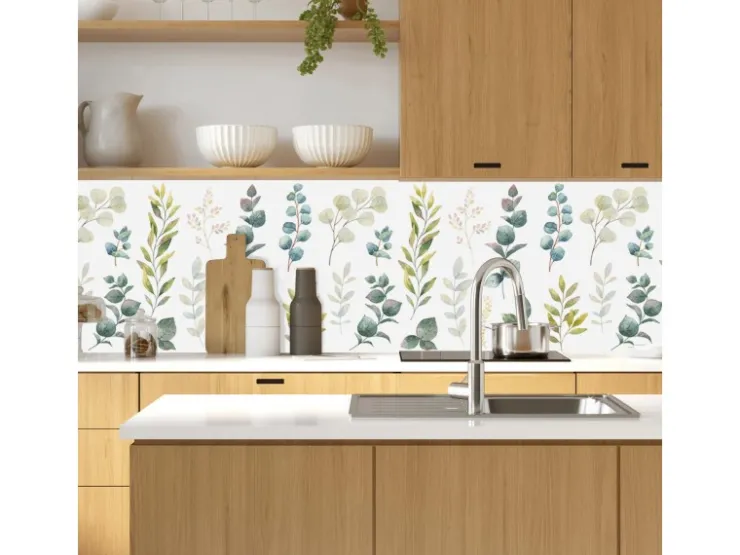 Best MySpotti Küchenrückwand Profix Cucina Provence 100 x 60 cm Lila Mix Küchenrückwände
