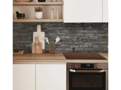 Best MySpotti Küchenrückwand Profix Cucina Nero 270 x 60 cm Stein Anthrazit Küchenrückwände