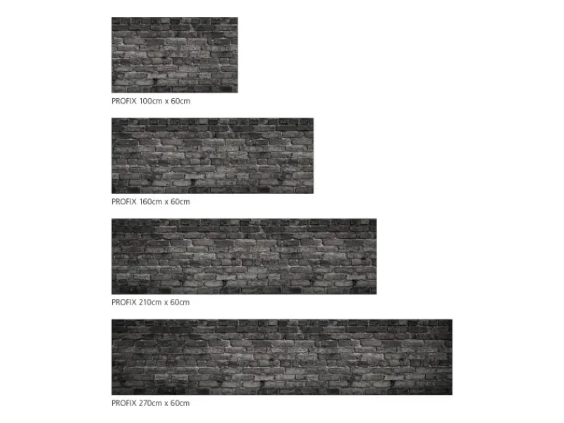Best MySpotti Küchenrückwand Profix Cucina Nero 270 x 60 cm Stein Anthrazit Küchenrückwände