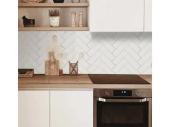 Best MySpotti Küchenrückwand Profix Cucina Herring 100 x 60 cm Weiß